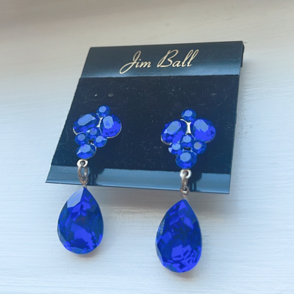 Jim Ball Pageant/ Prom Earrings💙✨